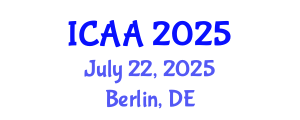 International Conference on Aeronautics and Aeroengineering (ICAA) July 22, 2025 - Berlin, Germany