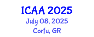 International Conference on Aeronautics and Aeroengineering (ICAA) July 08, 2025 - Corfu, Greece