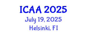 International Conference on Aeronautics and Aeroengineering (ICAA) July 19, 2025 - Helsinki, Finland
