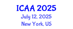 International Conference on Aeronautics and Aeroengineering (ICAA) July 12, 2025 - New York, United States