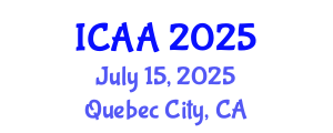 International Conference on Aeronautics and Aeroengineering (ICAA) July 15, 2025 - Quebec City, Canada