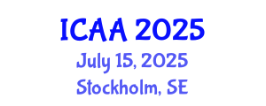International Conference on Aeronautics and Aeroengineering (ICAA) July 15, 2025 - Stockholm, Sweden