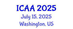 International Conference on Aeronautics and Aeroengineering (ICAA) July 15, 2025 - Washington, United States