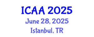International Conference on Aeronautics and Aeroengineering (ICAA) June 28, 2025 - Istanbul, Turkey