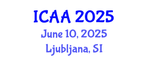 International Conference on Aeronautics and Aeroengineering (ICAA) June 10, 2025 - Ljubljana, Slovenia