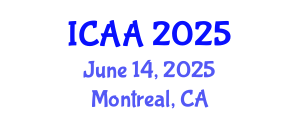 International Conference on Aeronautics and Aeroengineering (ICAA) June 14, 2025 - Montreal, Canada
