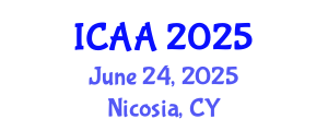 International Conference on Aeronautics and Aeroengineering (ICAA) June 24, 2025 - Nicosia, Cyprus