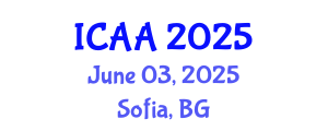 International Conference on Aeronautics and Aeroengineering (ICAA) June 03, 2025 - Sofia, Bulgaria