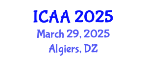 International Conference on Aeronautics and Aeroengineering (ICAA) March 29, 2025 - Algiers, Algeria