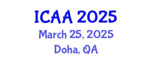 International Conference on Aeronautics and Aeroengineering (ICAA) March 25, 2025 - Doha, Qatar