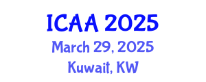 International Conference on Aeronautics and Aeroengineering (ICAA) March 29, 2025 - Kuwait, Kuwait