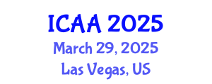 International Conference on Aeronautics and Aeroengineering (ICAA) March 29, 2025 - Las Vegas, United States