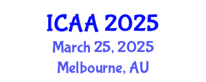 International Conference on Aeronautics and Aeroengineering (ICAA) March 25, 2025 - Melbourne, Australia
