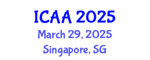 International Conference on Aeronautics and Aeroengineering (ICAA) March 29, 2025 - Singapore, Singapore