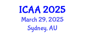 International Conference on Aeronautics and Aeroengineering (ICAA) March 29, 2025 - Sydney, Australia