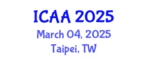 International Conference on Aeronautics and Aeroengineering (ICAA) March 04, 2025 - Taipei, Taiwan