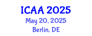 International Conference on Aeronautics and Aeroengineering (ICAA) May 20, 2025 - Berlin, Germany