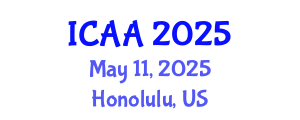 International Conference on Aeronautics and Aeroengineering (ICAA) May 11, 2025 - Honolulu, United States