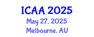 International Conference on Aeronautics and Aeroengineering (ICAA) May 27, 2025 - Melbourne, Australia