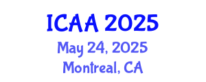 International Conference on Aeronautics and Aeroengineering (ICAA) May 24, 2025 - Montreal, Canada