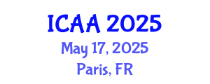 International Conference on Aeronautics and Aeroengineering (ICAA) May 17, 2025 - Paris, France