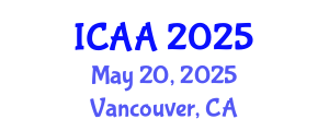 International Conference on Aeronautics and Aeroengineering (ICAA) May 20, 2025 - Vancouver, Canada