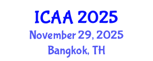 International Conference on Aeronautics and Aeroengineering (ICAA) November 29, 2025 - Bangkok, Thailand