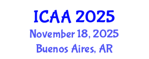 International Conference on Aeronautics and Aeroengineering (ICAA) November 18, 2025 - Buenos Aires, Argentina