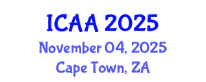 International Conference on Aeronautics and Aeroengineering (ICAA) November 04, 2025 - Cape Town, South Africa