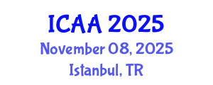 International Conference on Aeronautics and Aeroengineering (ICAA) November 08, 2025 - Istanbul, Turkey