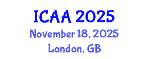 International Conference on Aeronautics and Aeroengineering (ICAA) November 18, 2025 - London, United Kingdom