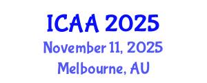 International Conference on Aeronautics and Aeroengineering (ICAA) November 11, 2025 - Melbourne, Australia