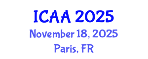 International Conference on Aeronautics and Aeroengineering (ICAA) November 18, 2025 - Paris, France