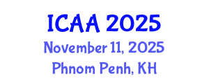 International Conference on Aeronautics and Aeroengineering (ICAA) November 11, 2025 - Phnom Penh, Cambodia