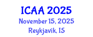 International Conference on Aeronautics and Aeroengineering (ICAA) November 15, 2025 - Reykjavik, Iceland