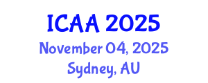 International Conference on Aeronautics and Aeroengineering (ICAA) November 04, 2025 - Sydney, Australia