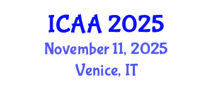 International Conference on Aeronautics and Aeroengineering (ICAA) November 11, 2025 - Venice, Italy
