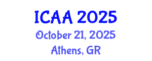 International Conference on Aeronautics and Aeroengineering (ICAA) October 21, 2025 - Athens, Greece