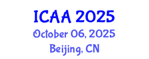 International Conference on Aeronautics and Aeroengineering (ICAA) October 06, 2025 - Beijing, China