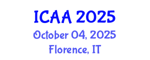 International Conference on Aeronautics and Aeroengineering (ICAA) October 04, 2025 - Florence, Italy