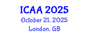 International Conference on Aeronautics and Aeroengineering (ICAA) October 21, 2025 - London, United Kingdom