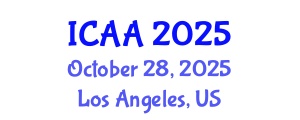 International Conference on Aeronautics and Aeroengineering (ICAA) October 28, 2025 - Los Angeles, United States