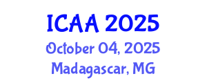 International Conference on Aeronautics and Aeroengineering (ICAA) October 04, 2025 - Madagascar, Madagascar