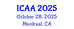 International Conference on Aeronautics and Aeroengineering (ICAA) October 28, 2025 - Montreal, Canada