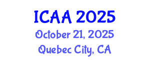International Conference on Aeronautics and Aeroengineering (ICAA) October 21, 2025 - Quebec City, Canada