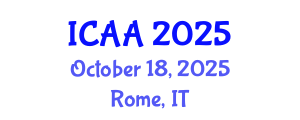 International Conference on Aeronautics and Aeroengineering (ICAA) October 18, 2025 - Rome, Italy