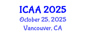 International Conference on Aeronautics and Aeroengineering (ICAA) October 25, 2025 - Vancouver, Canada
