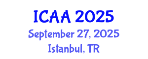 International Conference on Aeronautics and Aeroengineering (ICAA) September 27, 2025 - Istanbul, Turkey