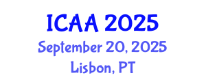 International Conference on Aeronautics and Aeroengineering (ICAA) September 20, 2025 - Lisbon, Portugal