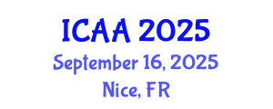 International Conference on Aeronautics and Aeroengineering (ICAA) September 16, 2025 - Nice, France